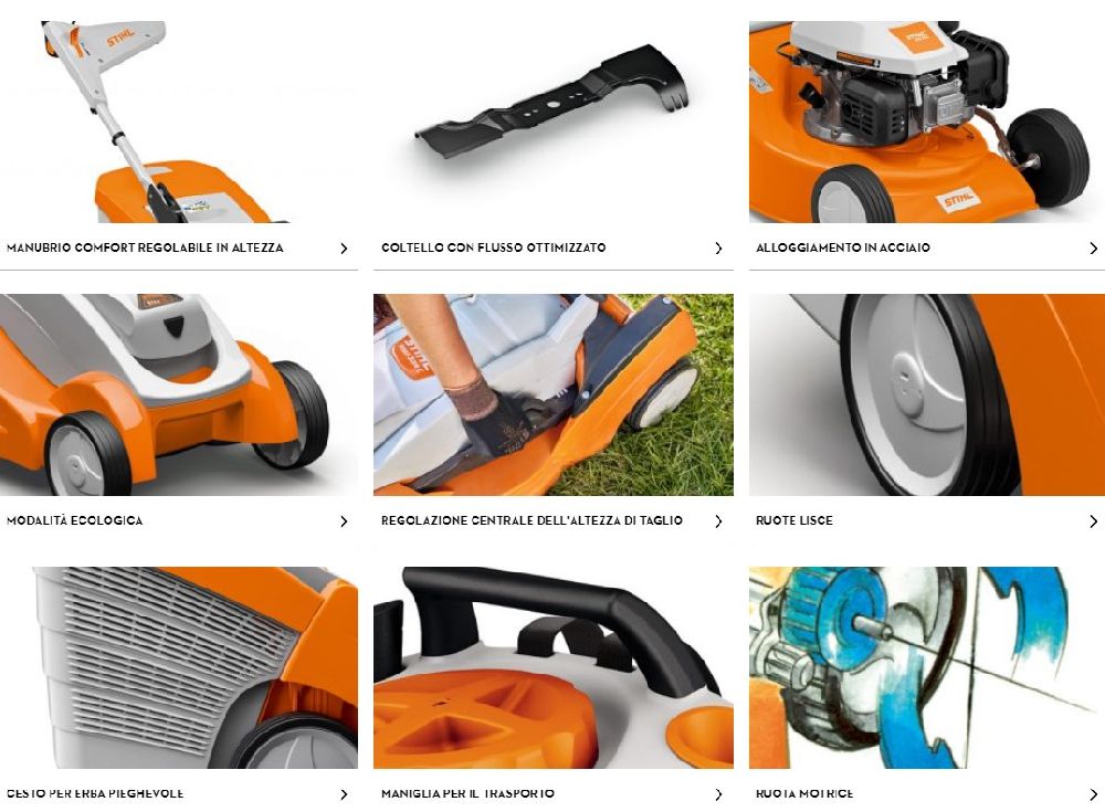 Caratteristiche tosaerba Stihl rma 152